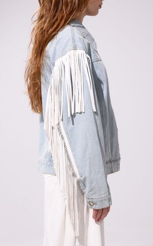 Arla Denim Fringe Jacket image number 3