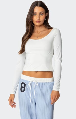 Millicent Wide Scoop Neck Top image number 1