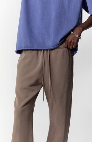 Brown Straight Leg Sweatpants image number 5