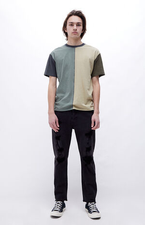 Black Ripped Vintage Loose Jeans image number 2