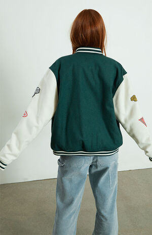 Green Pacific Sunwear Varsity Jacket image number 4