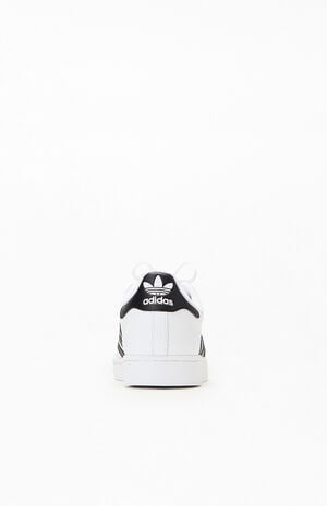White & Black Superstar II Shoes image number 3
