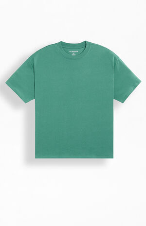 Green&nbsp;Basic Oversized T-Shirt image number 1