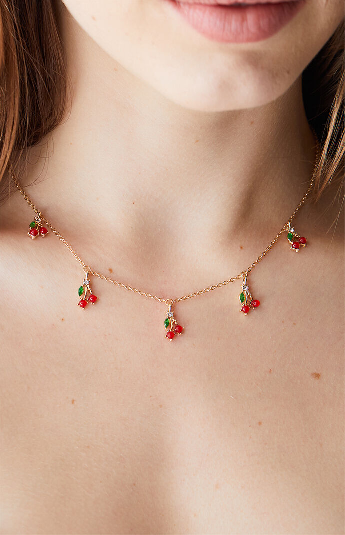 Red Cherry Necklace
