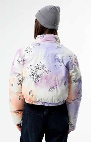 x Chloe Kim Reversible Puffer Bomber Jacket image number 4