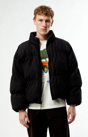 Black 83 Channel Puffer Jacket image number 2