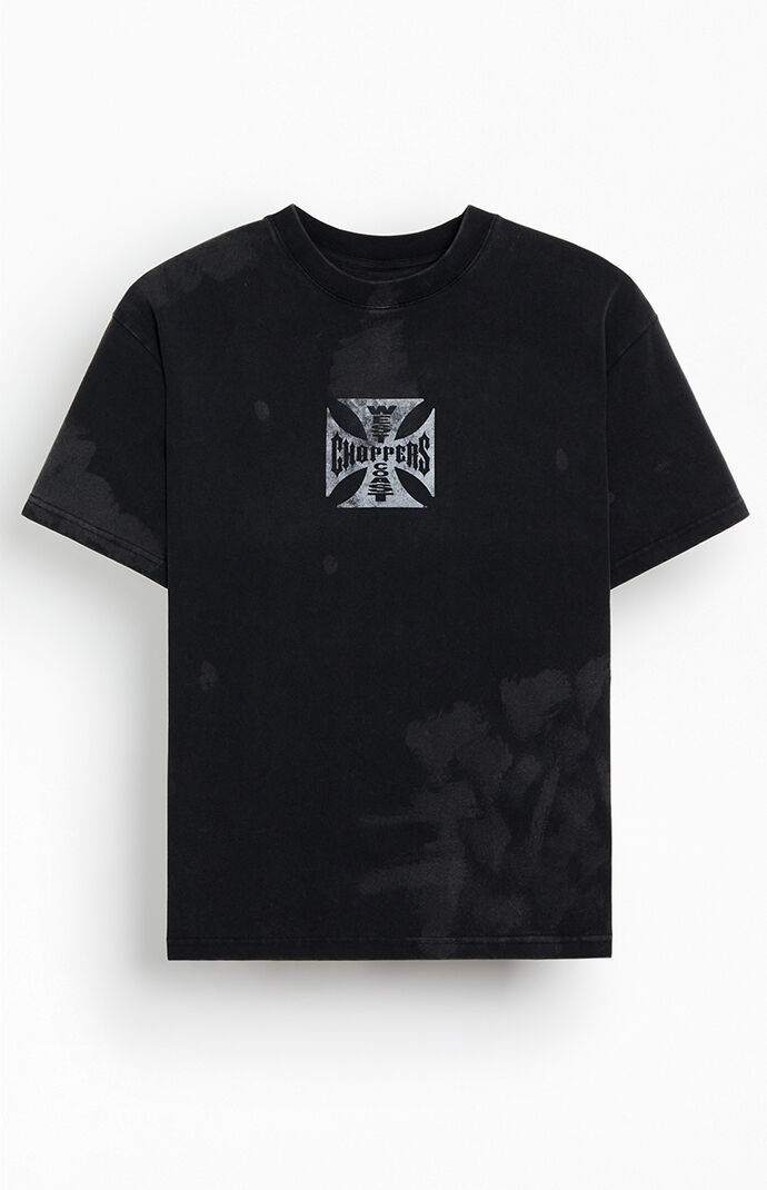 West Coast Choppers Bleach Cross Logo T-Shirt