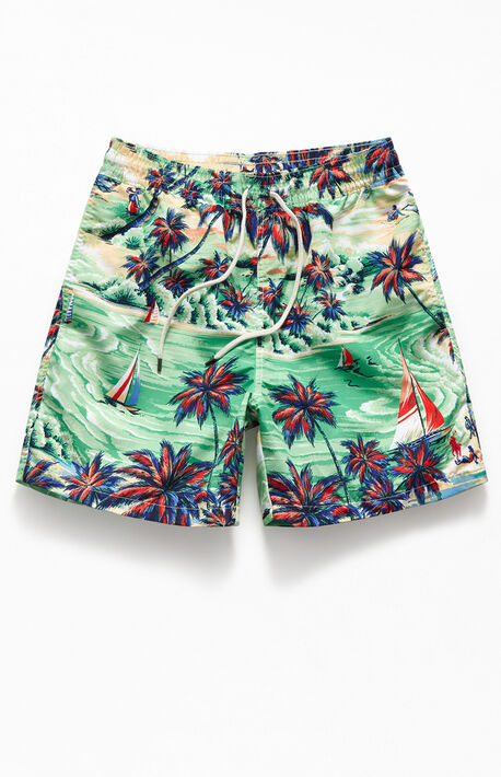 Multi Printed 16.5" Swim Trunks