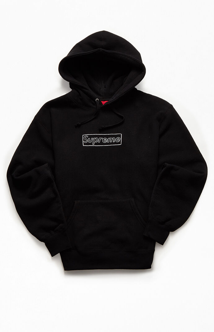 Supreme kaws hoodie best sale