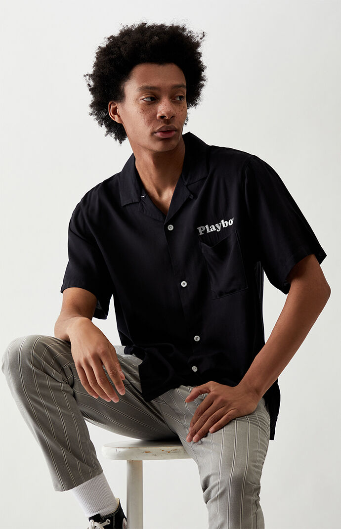 Playboy button cheap down shirt pacsun