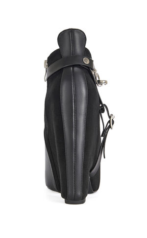 Women's Abyss Black Platform Hardware Booties image number 3