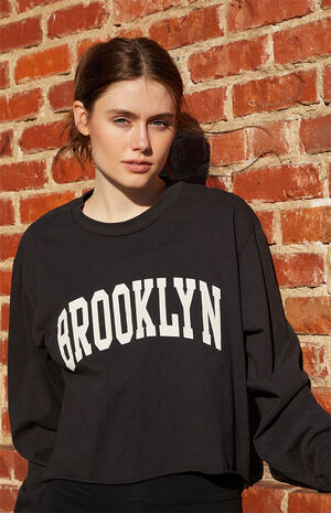 Black Brooklyn Long Sleeve T-Shirt image number 1