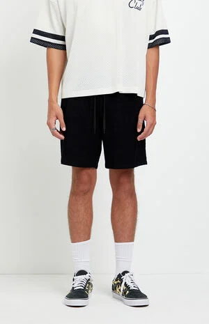 Black Linen Shorts image number 2