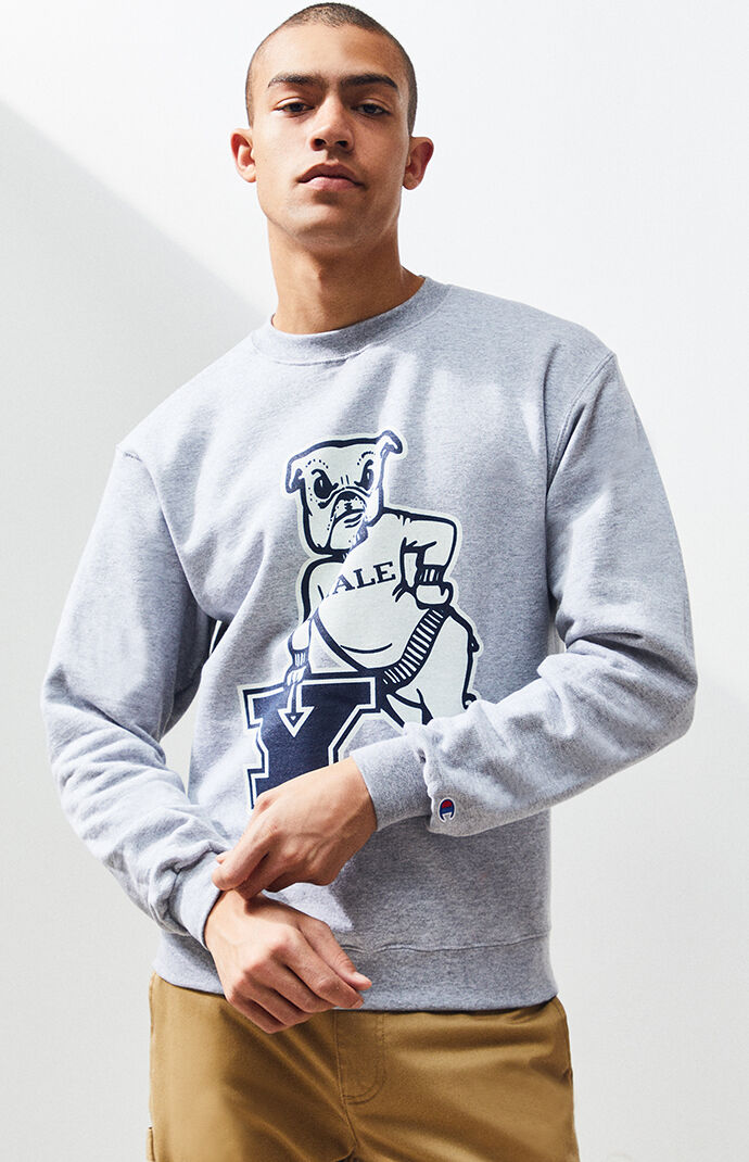 Yale Crewneck Sweatshirt Champion 2025 | urbag.ws