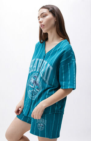 Hawaii Varsity Button Up Sweatshirt image number 3