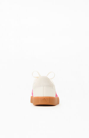 Women's White & Pink VL Court 3.0 Low Sneakers image number 3