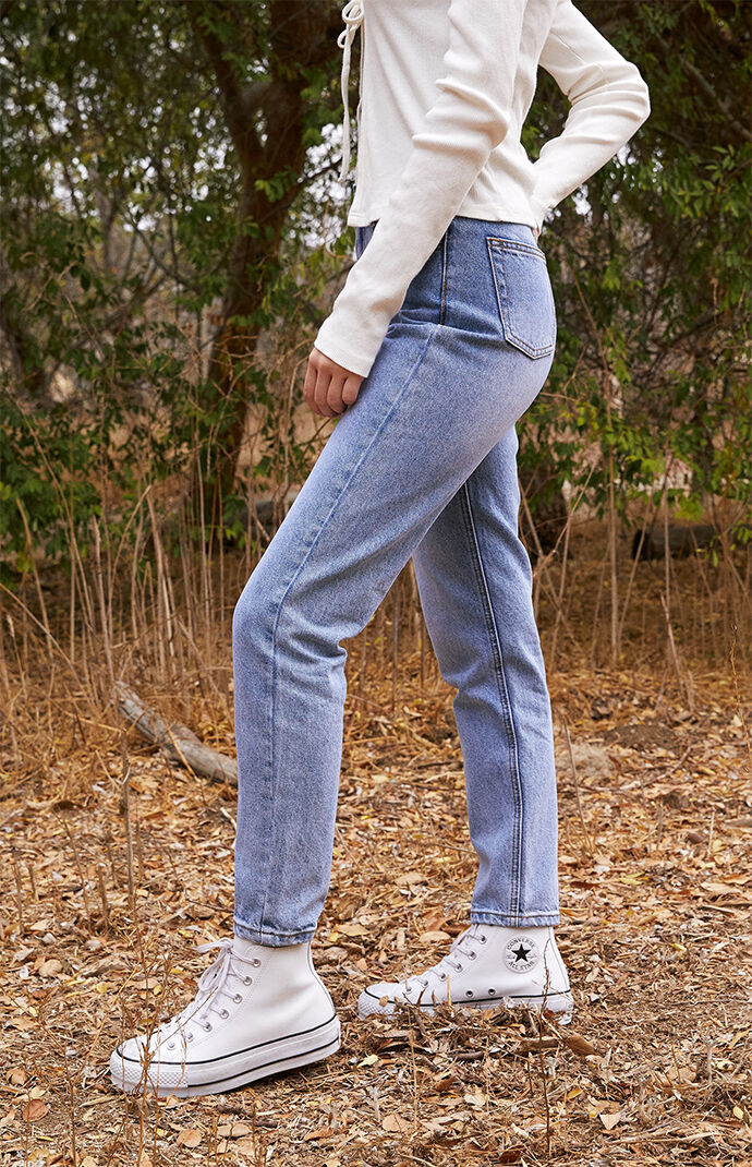 John Galt Light Blue Jane Mom Jeans 