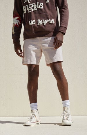 Eco Violet Linen Volley Shorts image number 3