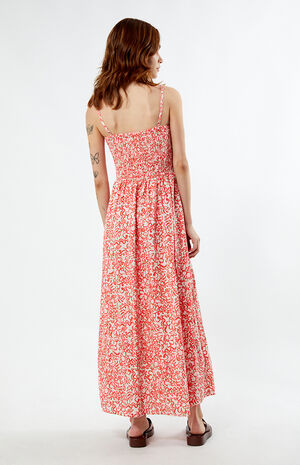 strapless open back dress Women's Secret Garden A-line Corset Waist Silk Midi Dress  XS/S/M/L/XL/Customize Cream/Dusty Rose Floral/Gingham MEAN BLVD