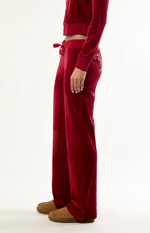 Core OG Bling Velour Ribbon Track Pants image number 4