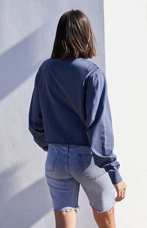 Navy New York Long Sleeve T-Shirt image number 3