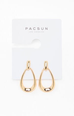 Lucy Teardrop Hoop Earrings image number 1
