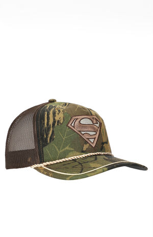 Superman Embroidered Logo Trucker Hat image number 4