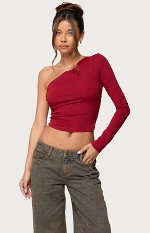 Mila Asymmetric Backless Top image number 1