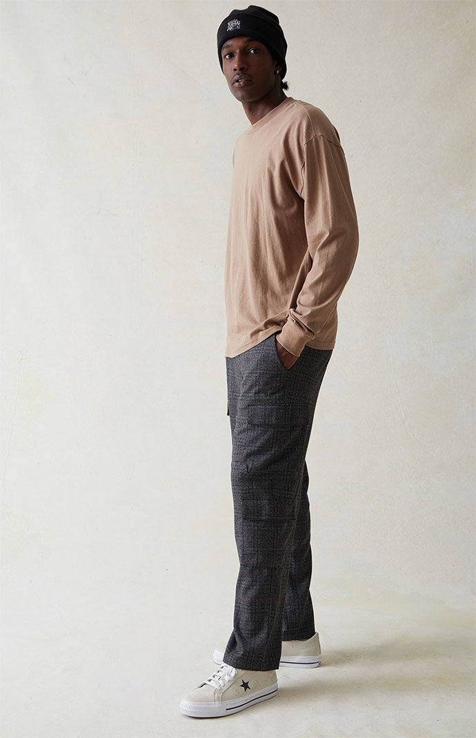 Stretchy plaid pants shop