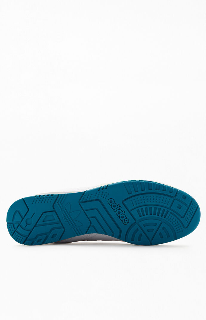 White Burgundy A.R. Trainer Shoes