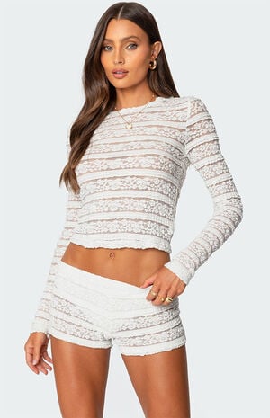 Maisley Sheer Lace Top image number 1