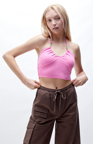 Beaded Halter Top image number 1