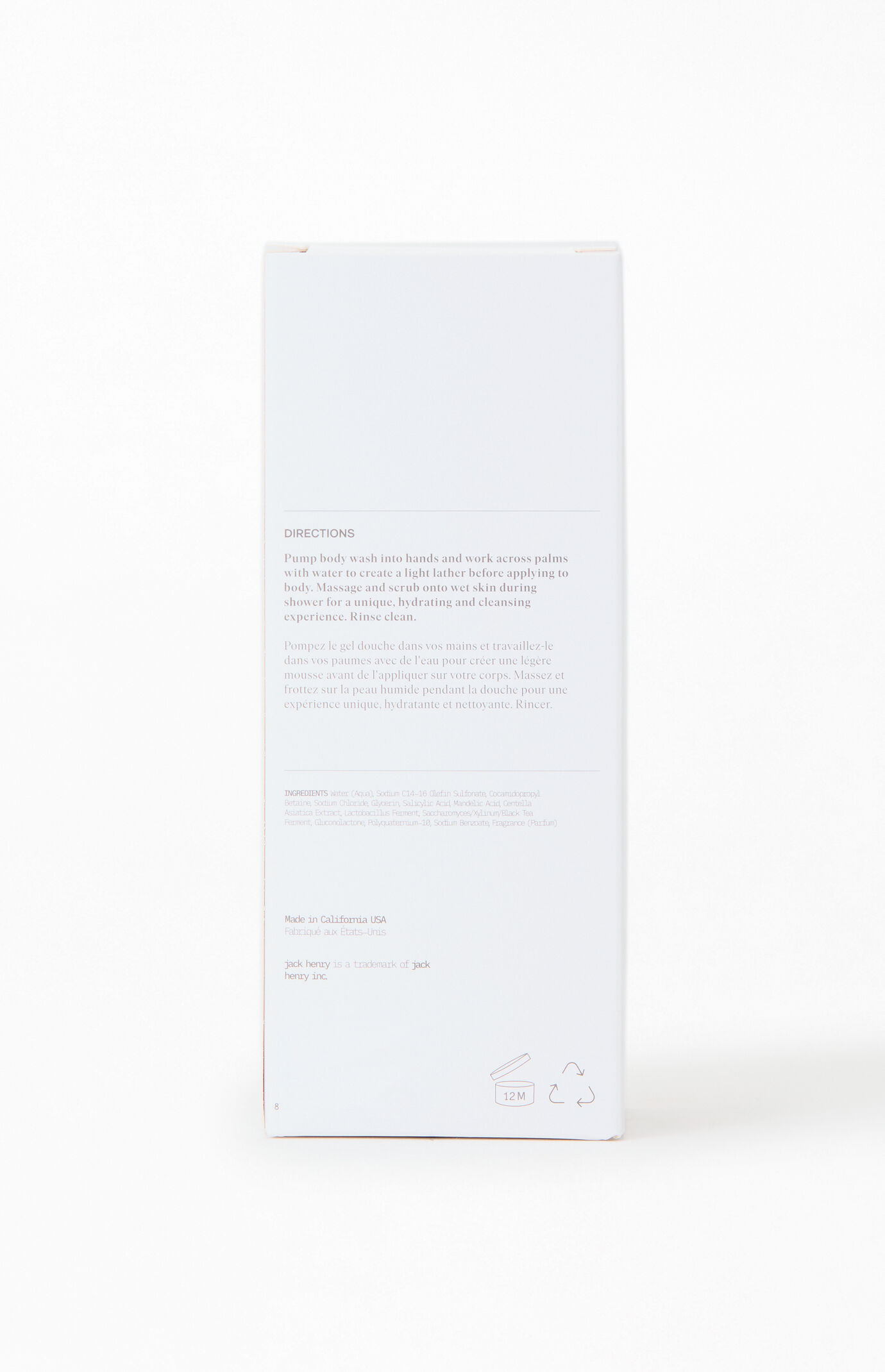 JACK HENRY Hinoki Cypress Body Wash