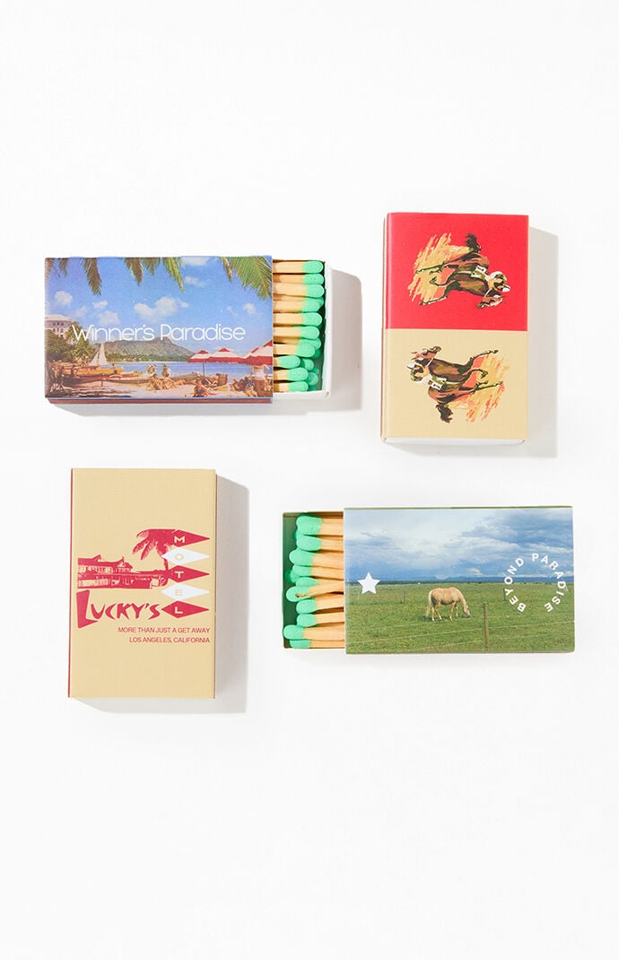 WISH ME LUCK 4 Pack Matchsticks Set