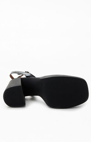 Double Stack Platform Mary Janes Heels image number 4