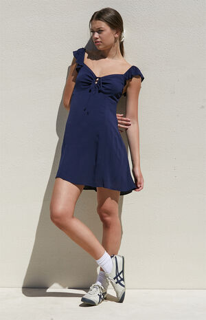 Keyhole Babydoll Mini Dress image number 4