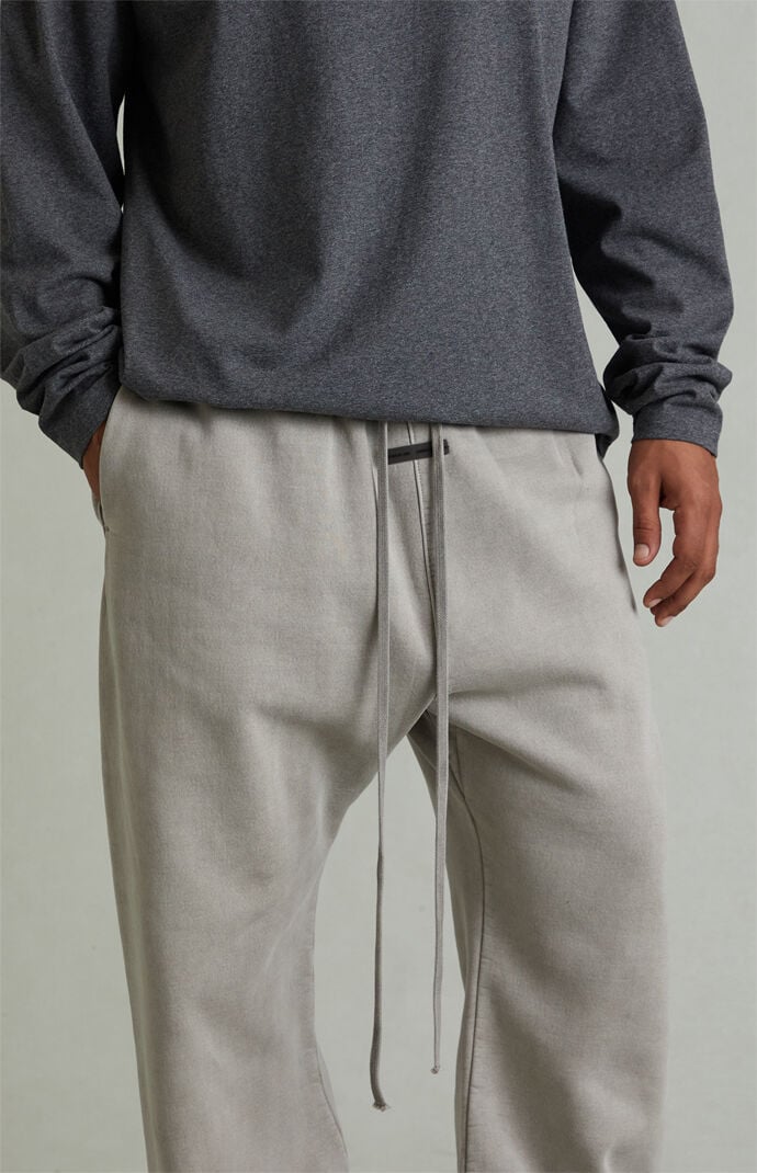 Fear of God ESSENTIALS Smoke Grey Fleece Flare Sweatpants