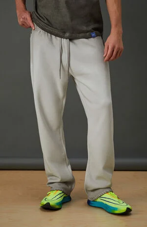 Active Gray Heavyweight Fleece Baggy Sweatpants image number 3