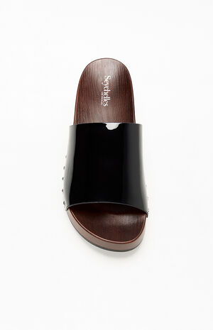 Women's Fantasy Patent Leather Slide Sandals image number 5