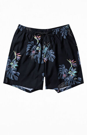 Eco Black Everyday Mix Volley 17" Swim Trunks image number 1