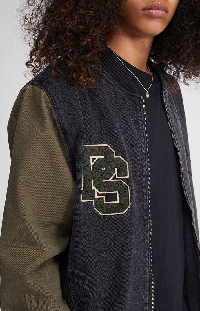 Pacsun denim bomber jacket clearance