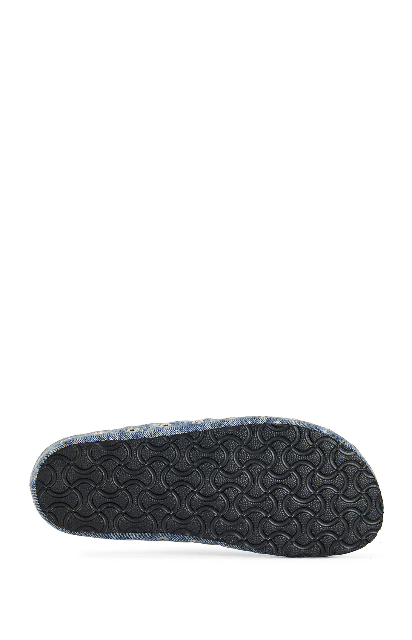 AZALEA WANG Women's Denim Marsha Grommet Flat Mules