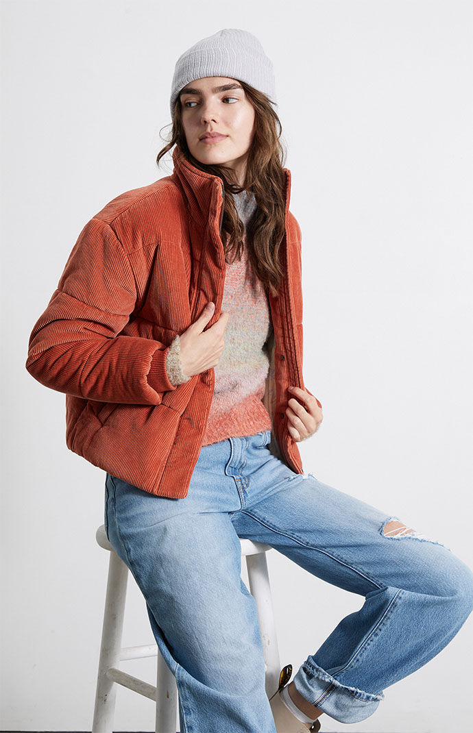 ジャケット・アウター Eaphi CORDUROY PUFFY JACKET CORDUROY PUFFY JACKET / ivory , beige / short , 2 2024AW
