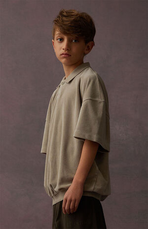 Seal Terry Cloth Short Sleeve Polo Shirt image number 3