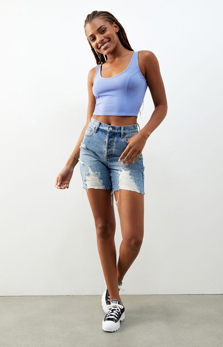 Ribbed Princess Tank Top