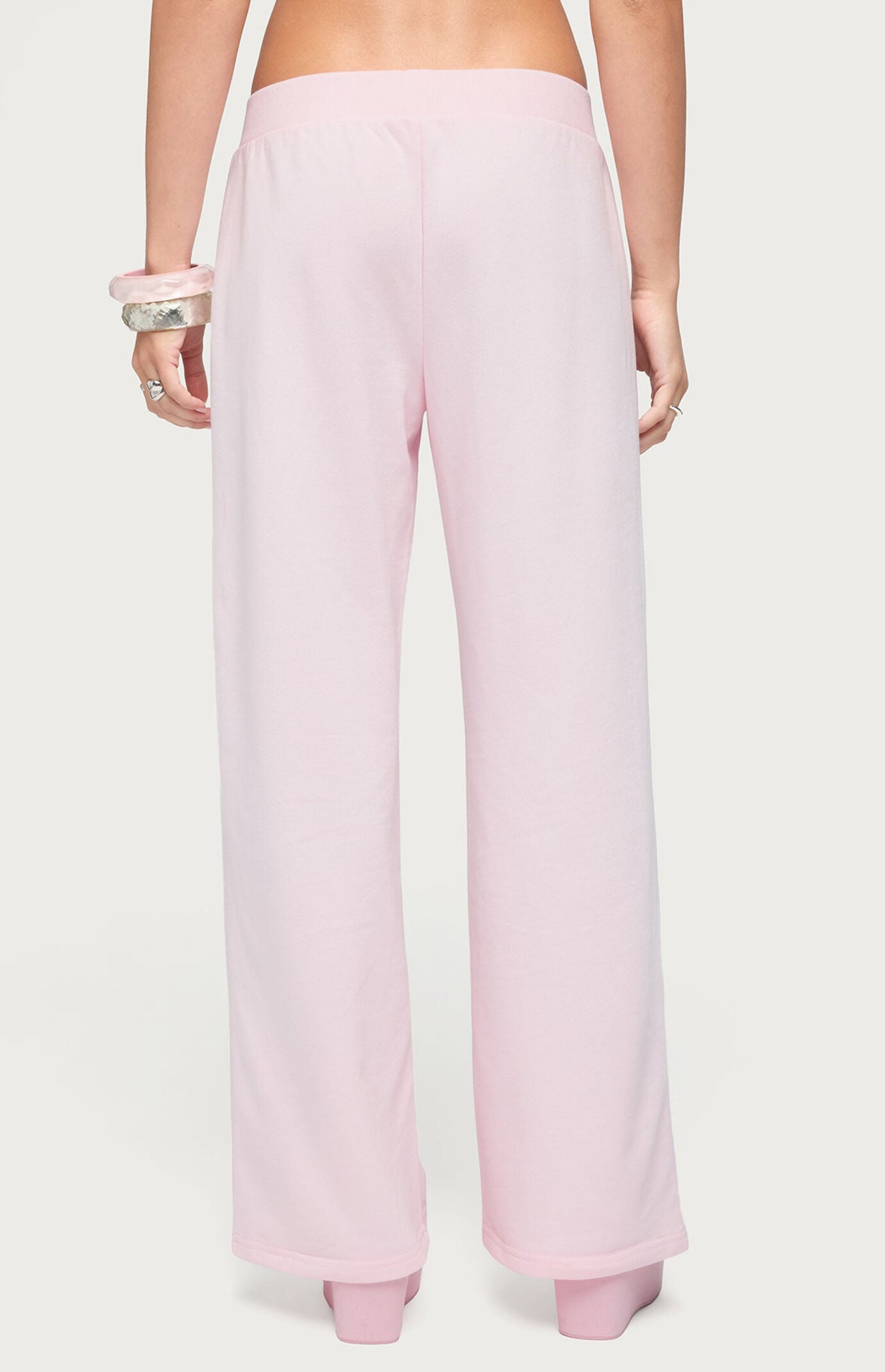 Edikted Studio Rhinestone Logo Sweatpants