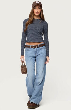 Brianna Striped Long Sleeve T-Shirt image number 5