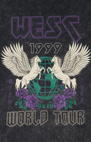 Mason Wesc World Tour Enzyme Washed T-Shirt image number 3