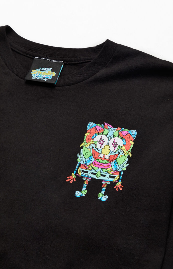 J Balvin X Louis De Guzman Spongebob Long Sleeve T Shirt Pacsun