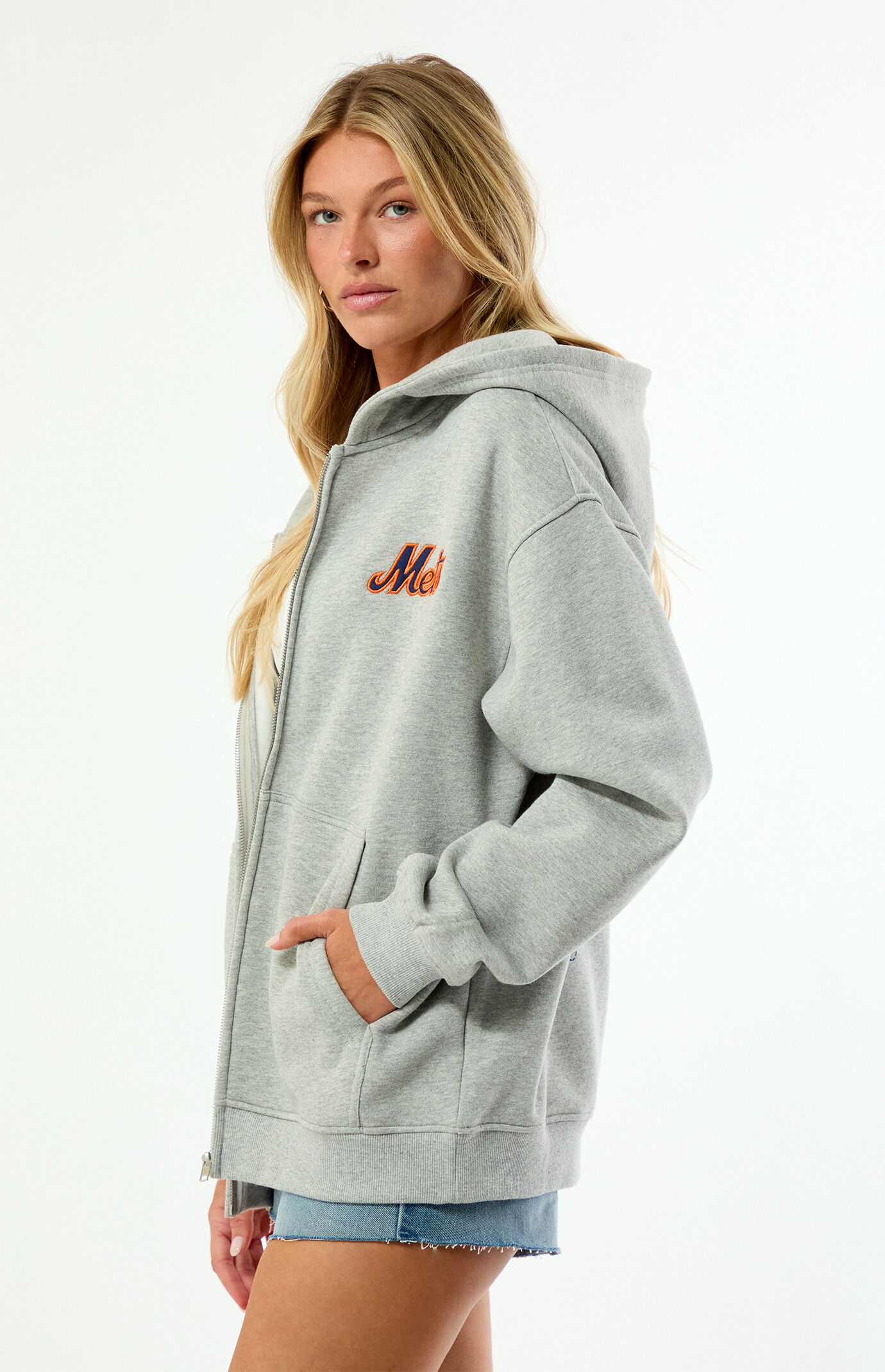 WILD COLLECTIVE x MLB NY Mets Zip Up Hoodie